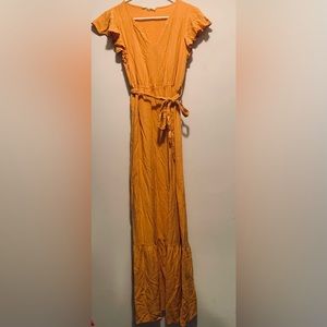 Lucky Brand yellow dress size M